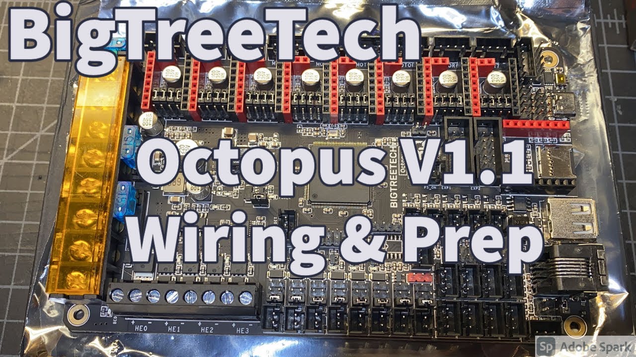 Подготовка платы и подключение проводов BigTreeTech Octopus v1.1