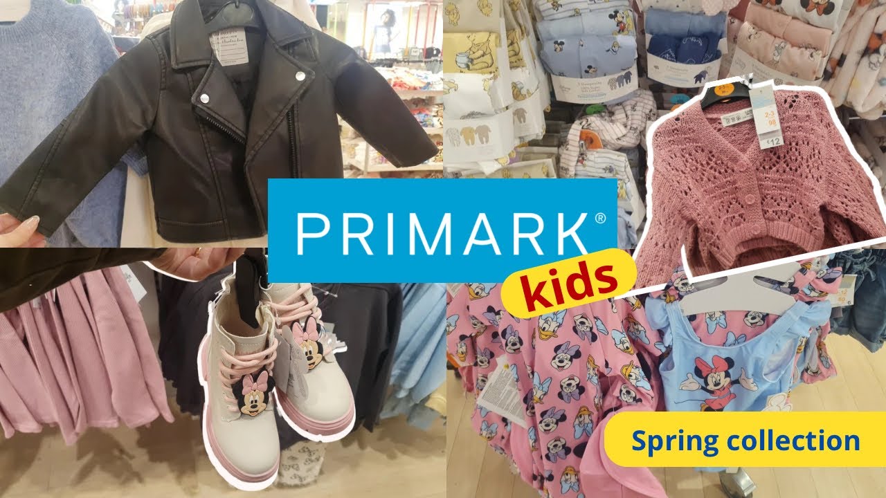 Cole&ccedil;&atilde;o de primavera de roupas infantis na Primark (fev 2025)