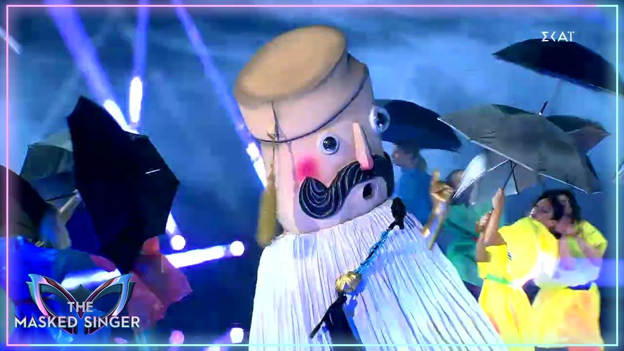 Βρέχει,αστράφτει και βροντάει με τον Τσολιά να τραγουδά το «Καταιγίδα» του Αντύπα |The Masked Singer