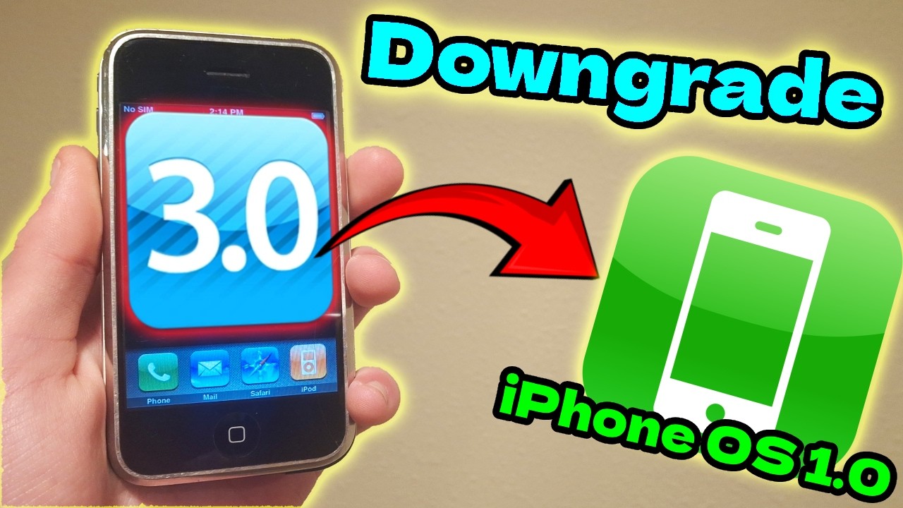 Downgrading my OG iPhone to iPhone OS 1.0