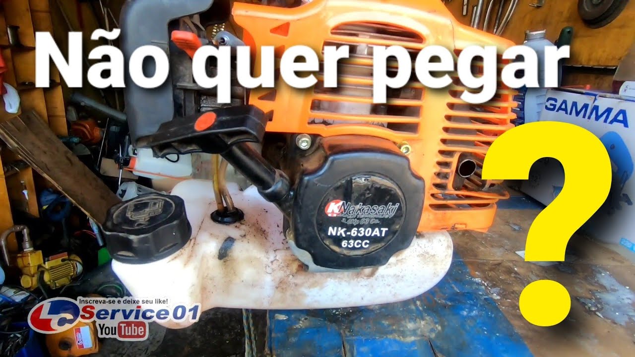 #Nakasaki #2tempos #63cc  Roçadeira Nakasaki 63cc não quer pegar