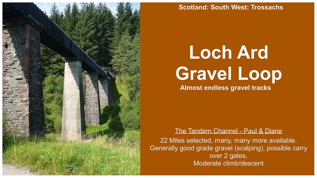 CYCLE SCOTLAND: Loch Ard - All the gravel you could ever want (we just did the perimeter)