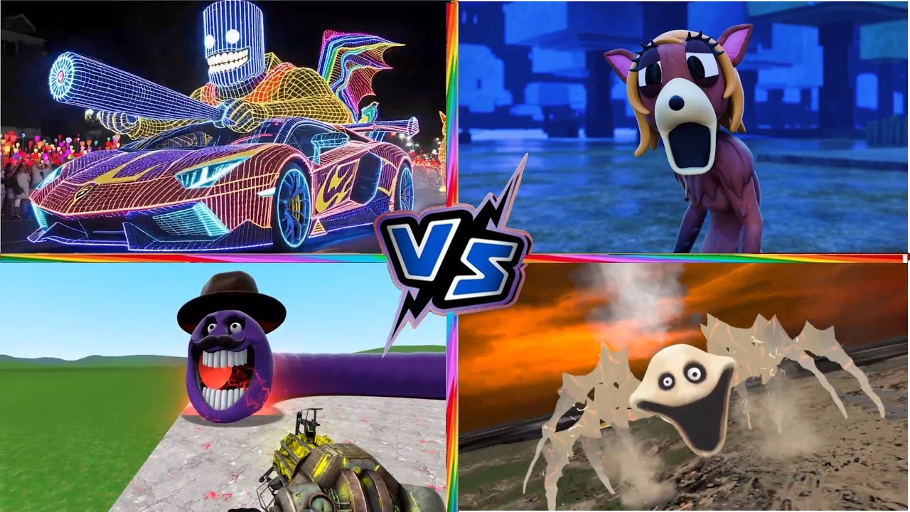 BRAINROT SUPERCAR🆚99 Night in the Forest🆚Garry’s Mod. Hungry Snake Family🆚Thomas Train vs Hungry