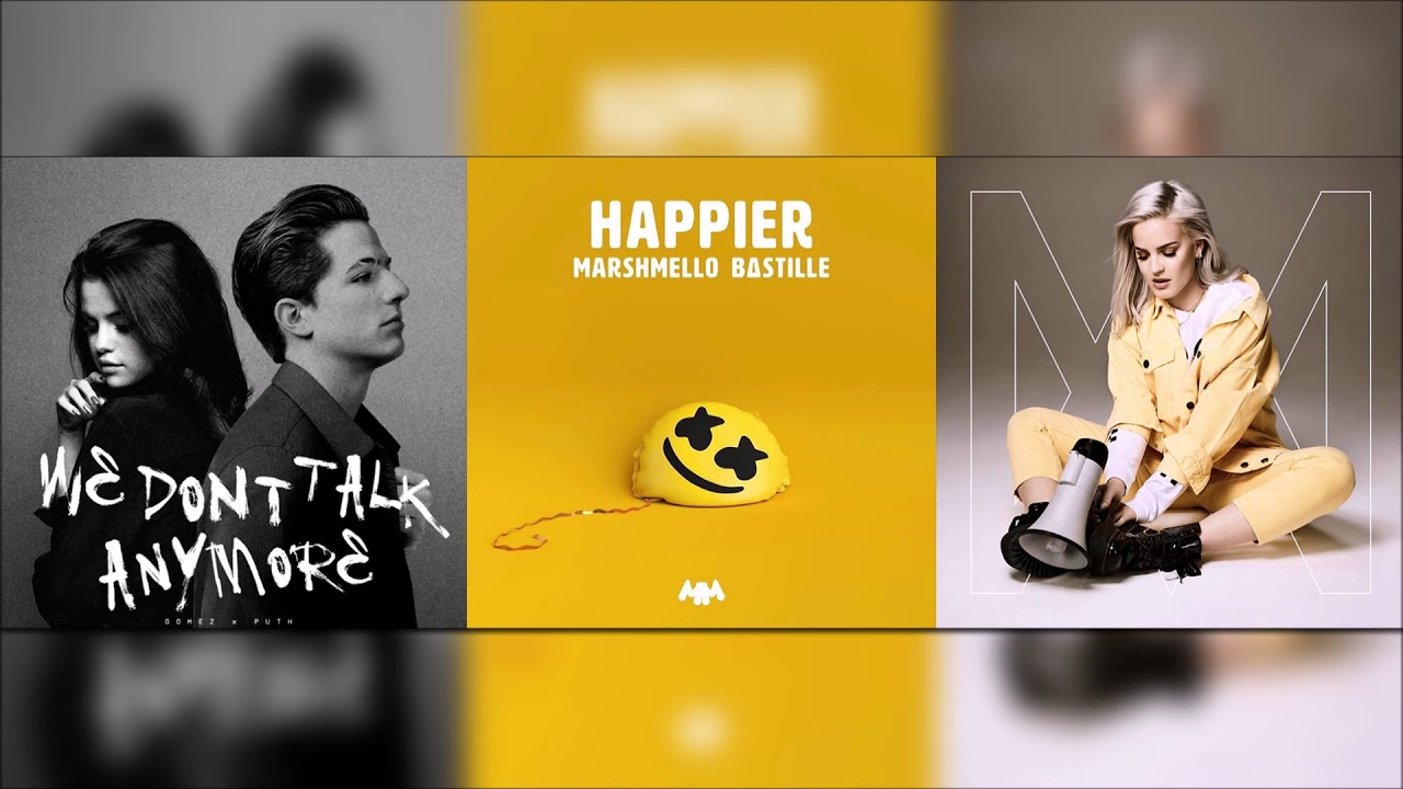 Happier / We Don't Talk Anymore / 2002 - Marshmello, Charlie P., Selena G. & Anne Marie (Mashup!)