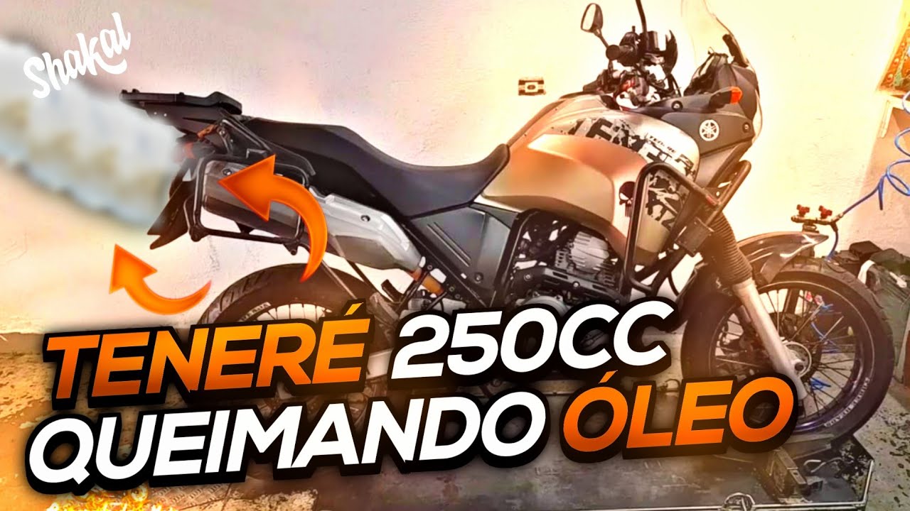 Teneré 250cc chegou Queimando Óleo