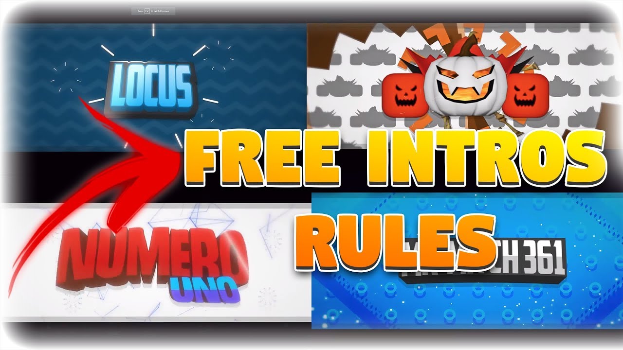 How to get a Free Custom Intro (UPDATED RULES) (Form is Closed)