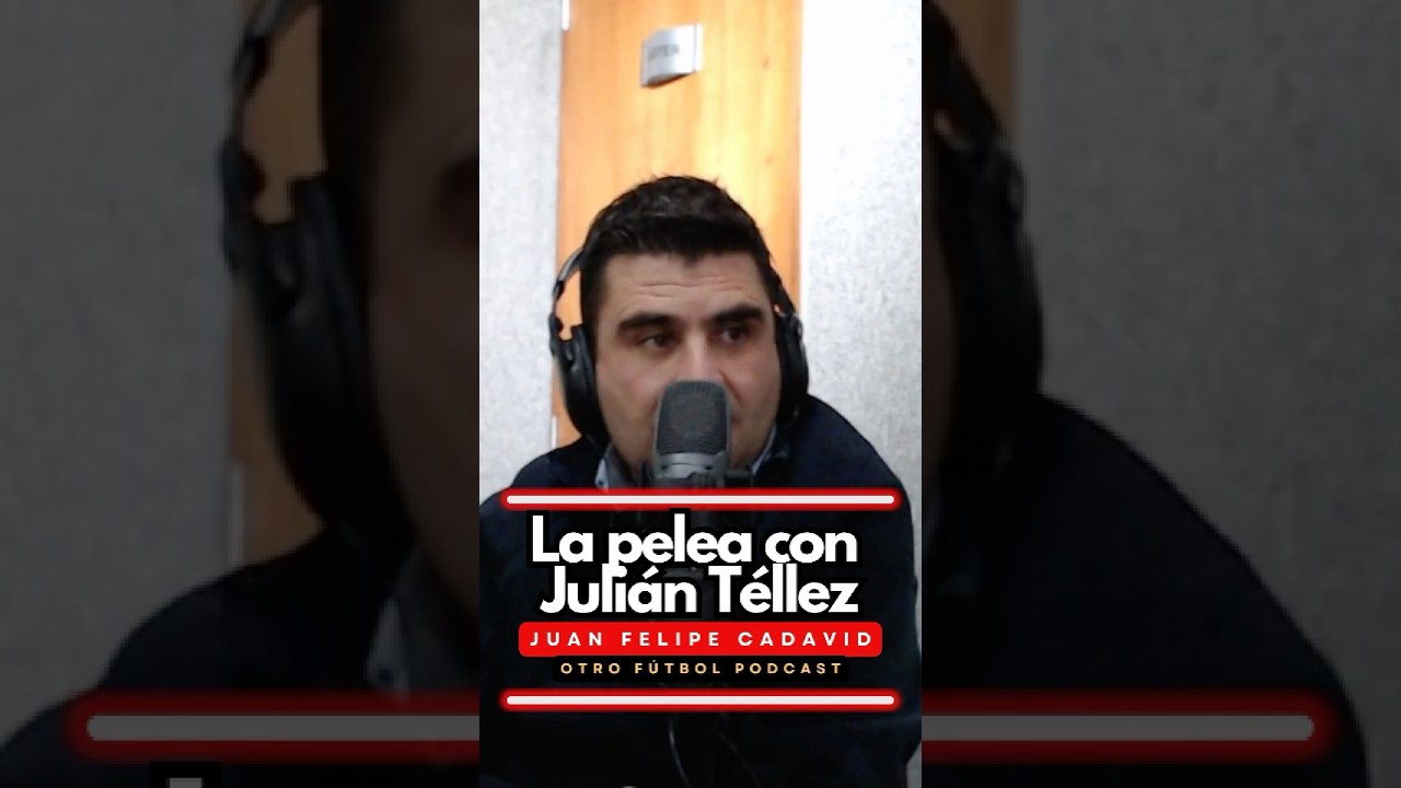 La pelea de Juan Felipe Cadavid y Juli&aacute;n T&eacute;llez #futbolcolombiano #winsports #saquelargo