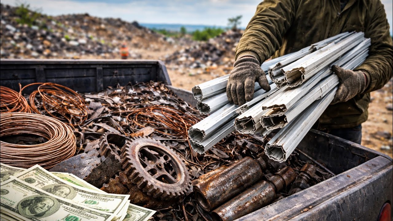 Saving Value from the Dump: Scrap Metal & Window Frames Turned into Cash.