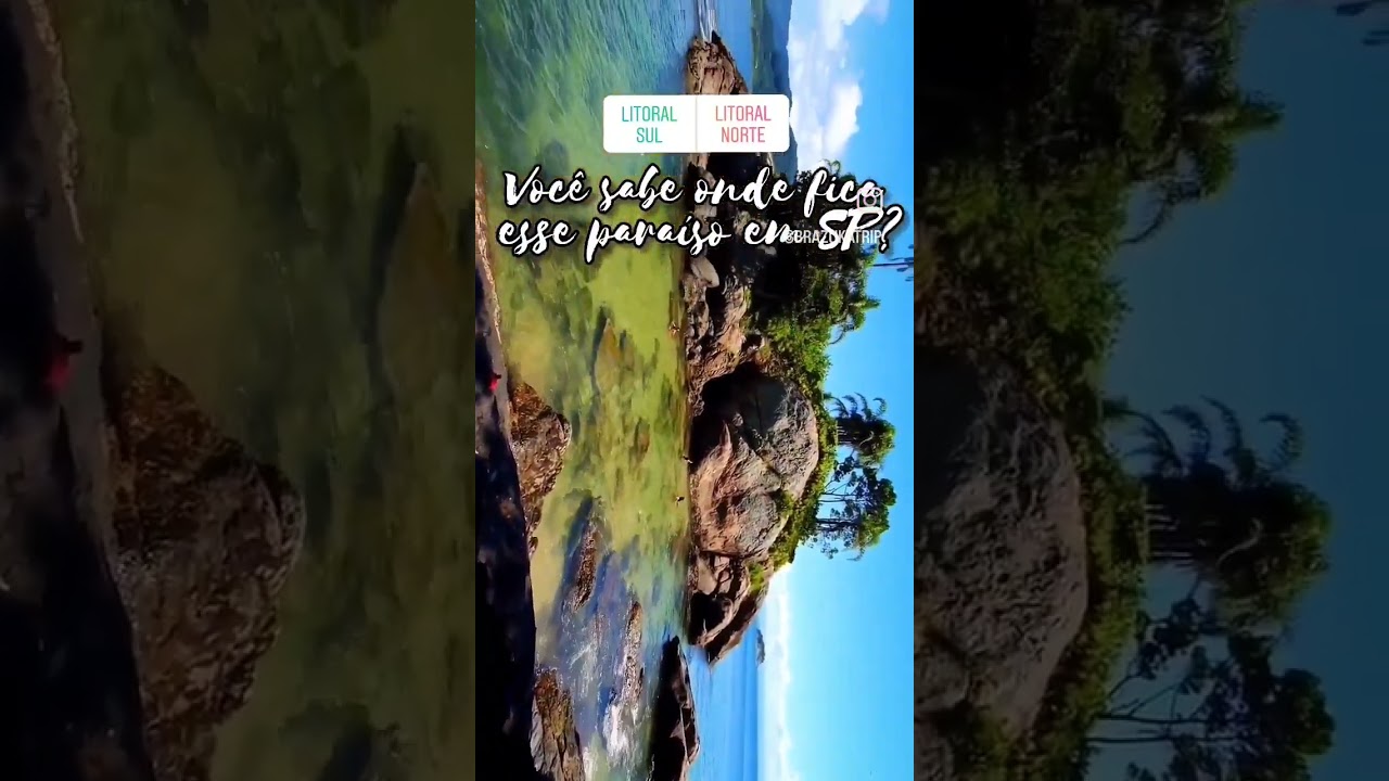 Um para&iacute;so perdido no Litoral ...? Ilha do Guara&uacute; sabe onde fica? #praia  #beach #trip #travel #iha