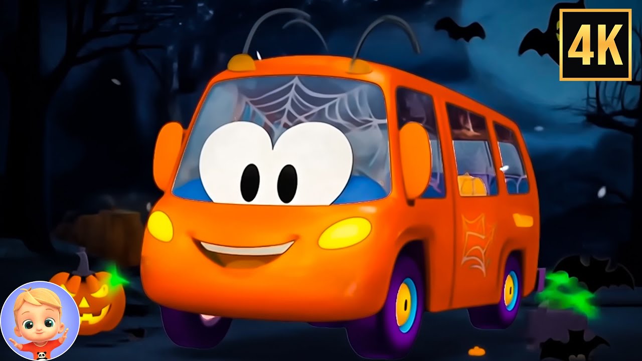 Wheels on the Spooky Bus - Halloween Songs, Scary Rhymes & Monster Cartoons for Kids