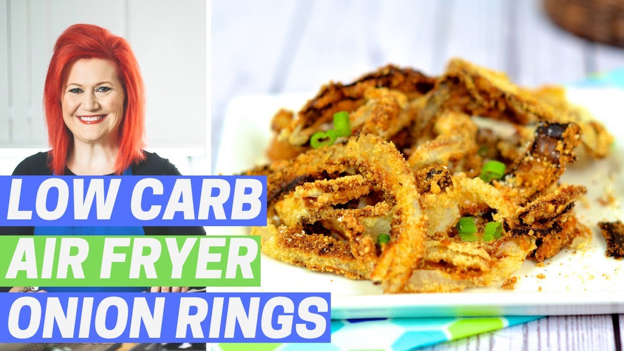 Air Fryer Onion Rings (LOW CARB KETO FRIENDLY RECIPE)