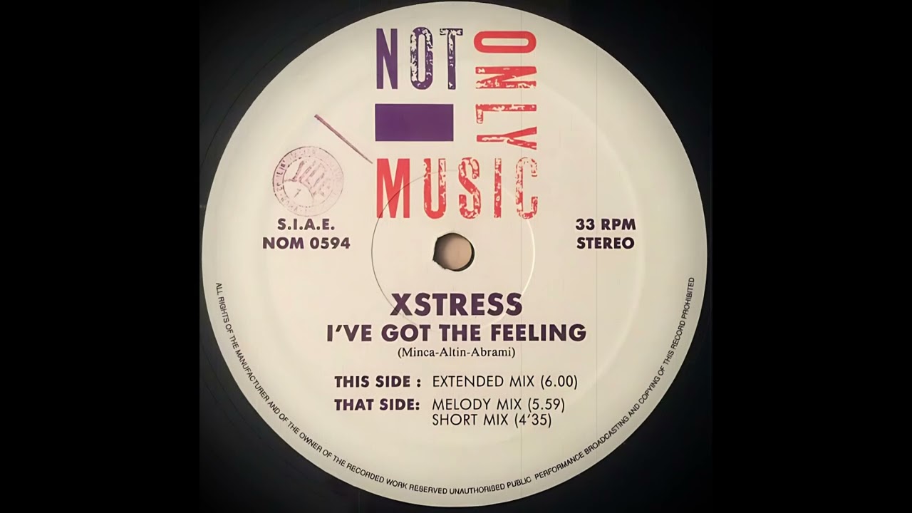 X Stress - I've Got The Feeling (Melody Mix) (1994)