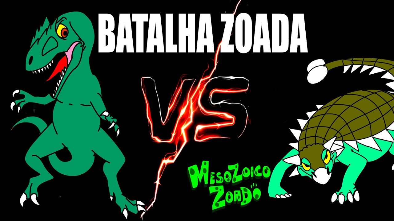 BATALHA ZOADA - GIGANOTOSSAURO VS ANQUILOSSAURO: QUEM VENCE? - MESOZOICO ZOADO #batalhazoada #shorts