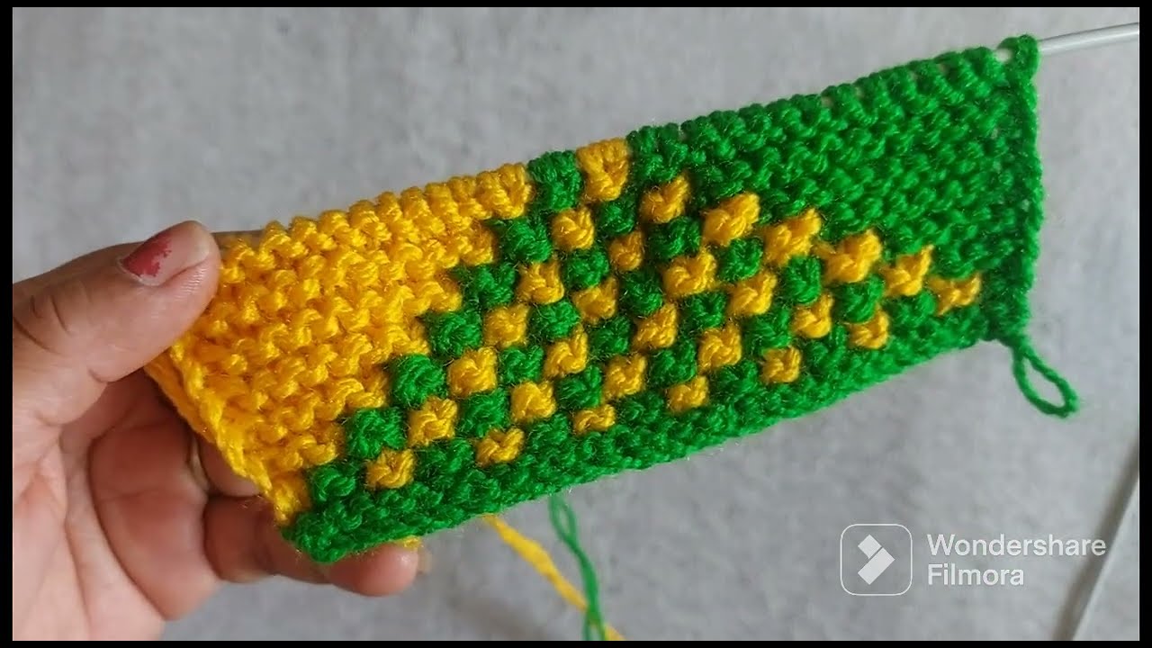 नई डिजाइन का बहुत ही सुन्दर पायदान बनाए सिर्फ दो रंगों से / Beautiful Woolen Doormat