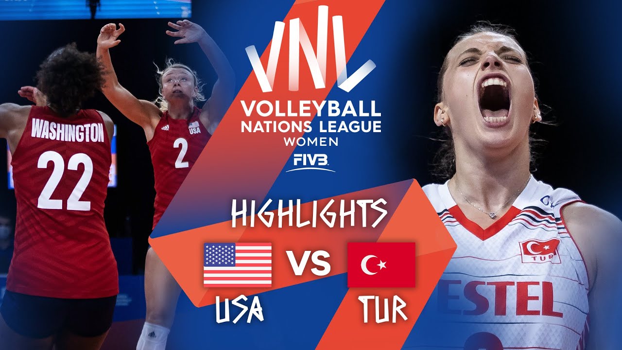 USA vs. TUR - Highlights Week 4 | Women's VNL 2021