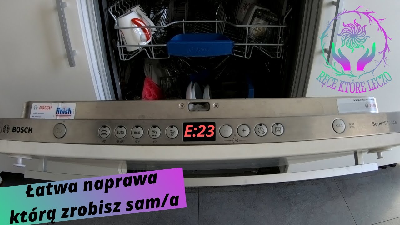 Błąd E23 w zmywarce Bosch / Siemens kolejne Autorskie Patenty na prostą naprawę