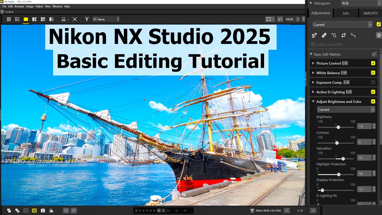 Nikon NX Studio 2025 — базовое руководство по редактированию