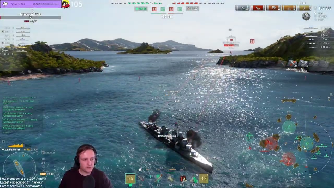 Khabarovsk - Playing with the OG Gunboat King - World of Warships
