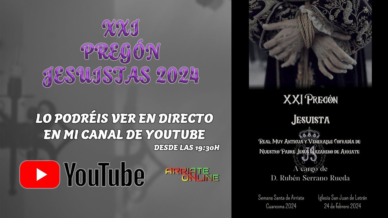 Pregón de la Hermandad #Jesuistas #Arriate 2024