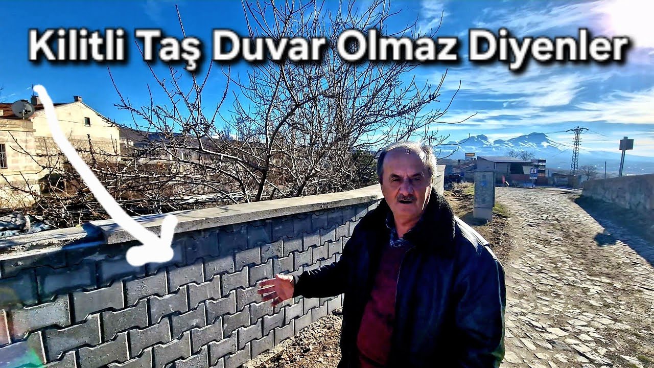Kilitli taş dan Bahçe duvarı olmaz diyenler Ustası Dizan Kara abimden cevap 