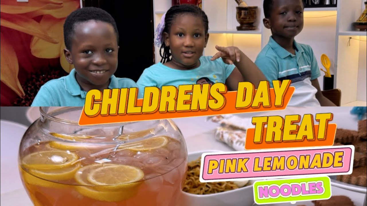 Children’s Day Pink Lemonade and Chicken Noodles