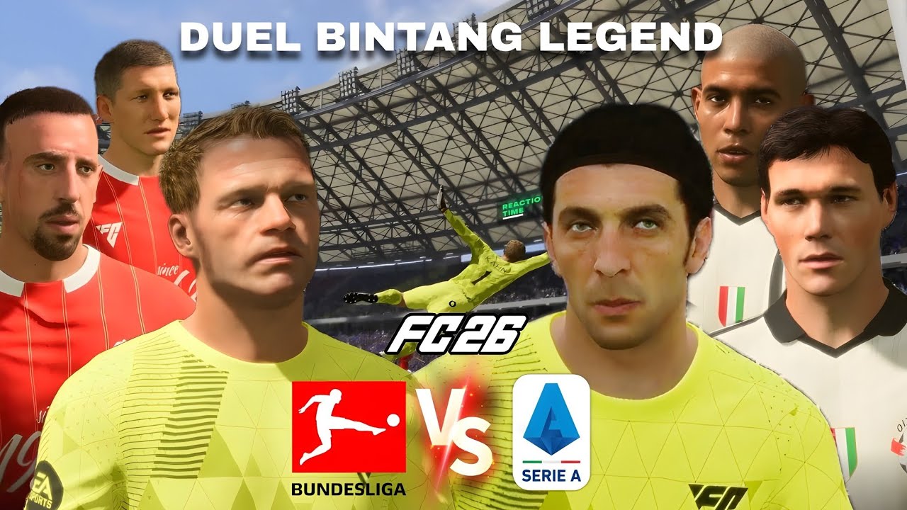 Saya Adu Team Icons Heroes Bundes Liga vs Serie A Perang Legend fc 26