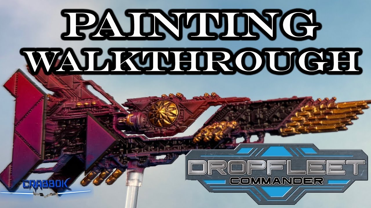 How to Paint a Bioficer Ship from Dropfleet Commander!