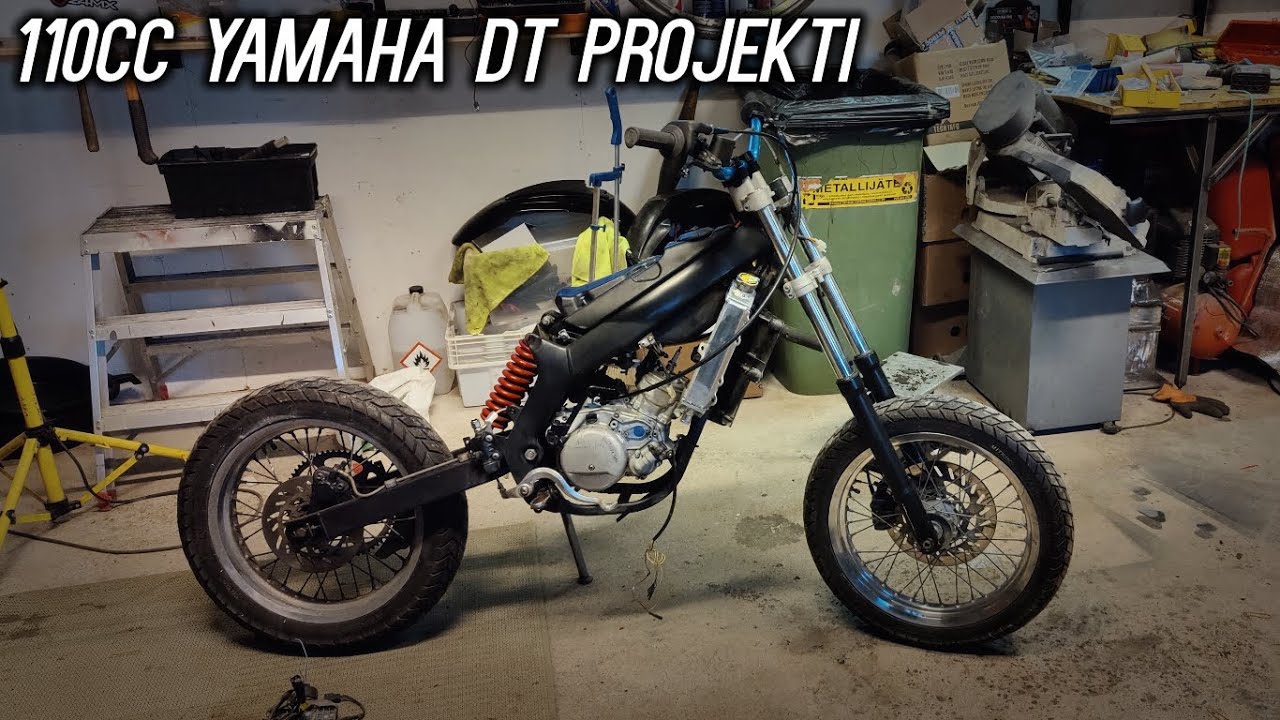 110cc Parmakit Yamaha DT Projekti #1 | Tallin siivousta ja koneen laittelua