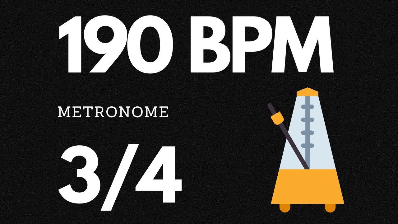 190 BPM Metronome 3/4