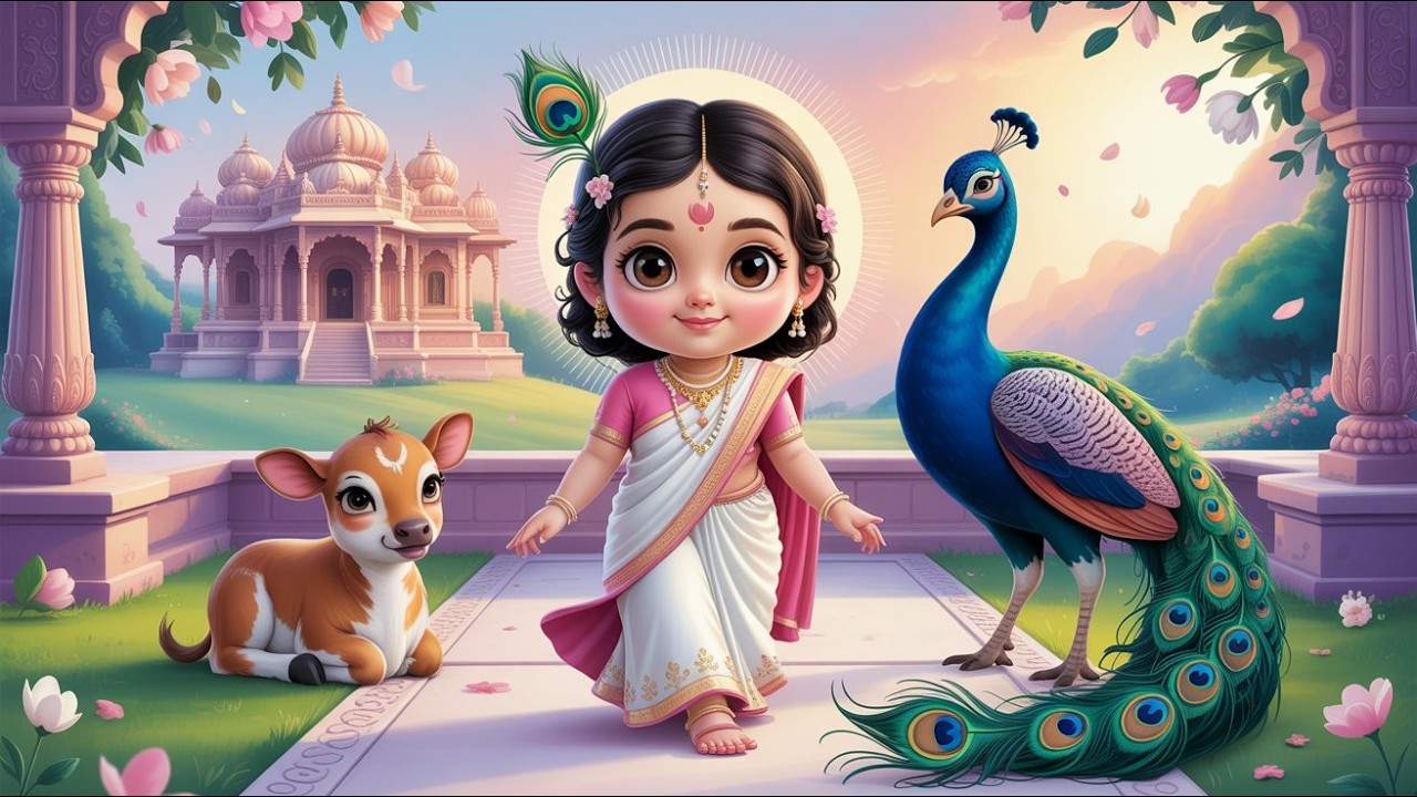Choti Si Kishori | छोटी सी किशोरी मोरे अंगना में डोले रे | Rhymes For Kids | Radha Krishna Bhajans