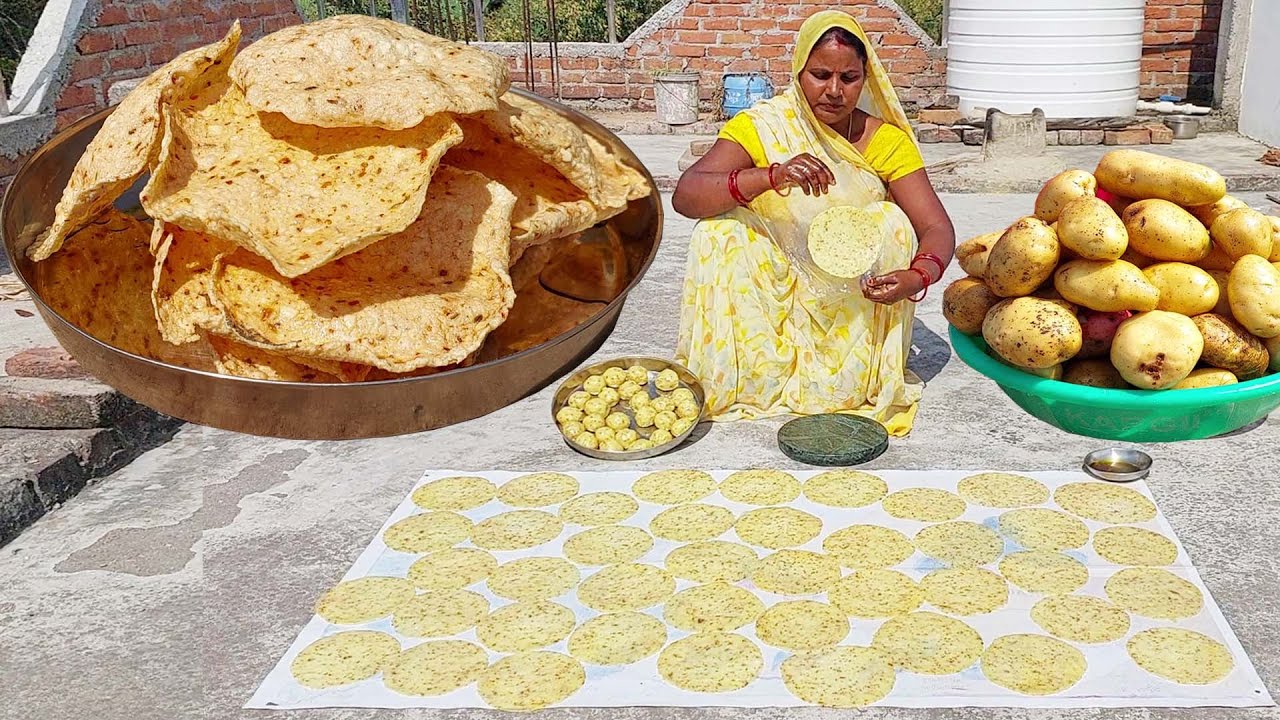 आलू के पापड़ न फटेंगे न टूटेंगे जब बनाएंगे इस तरीके से सालों साल तक ख़राब नहीं होगा | Aalu ke Papad