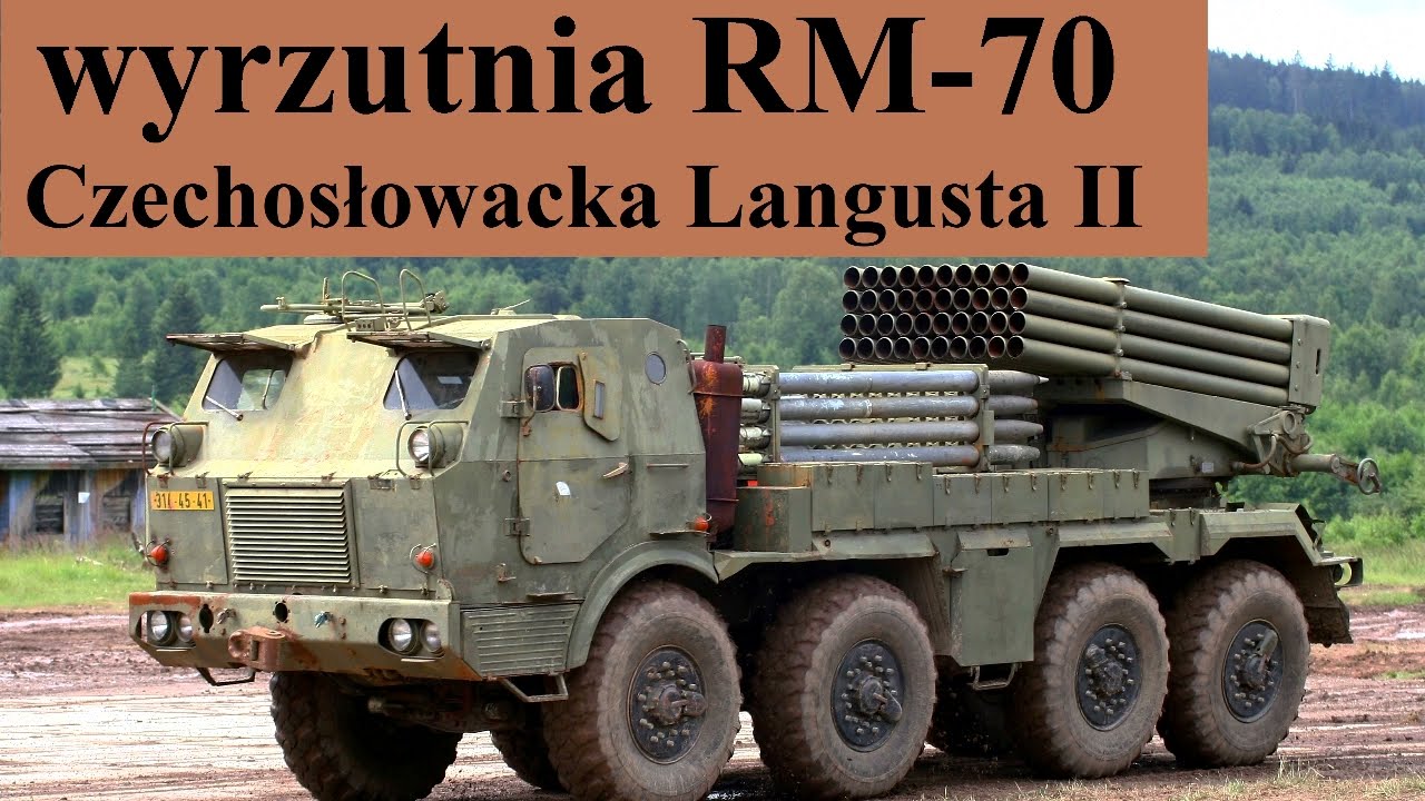 wyrzutnia wieloprowadnicowa RM-70 - czechosłowacka Langusta II