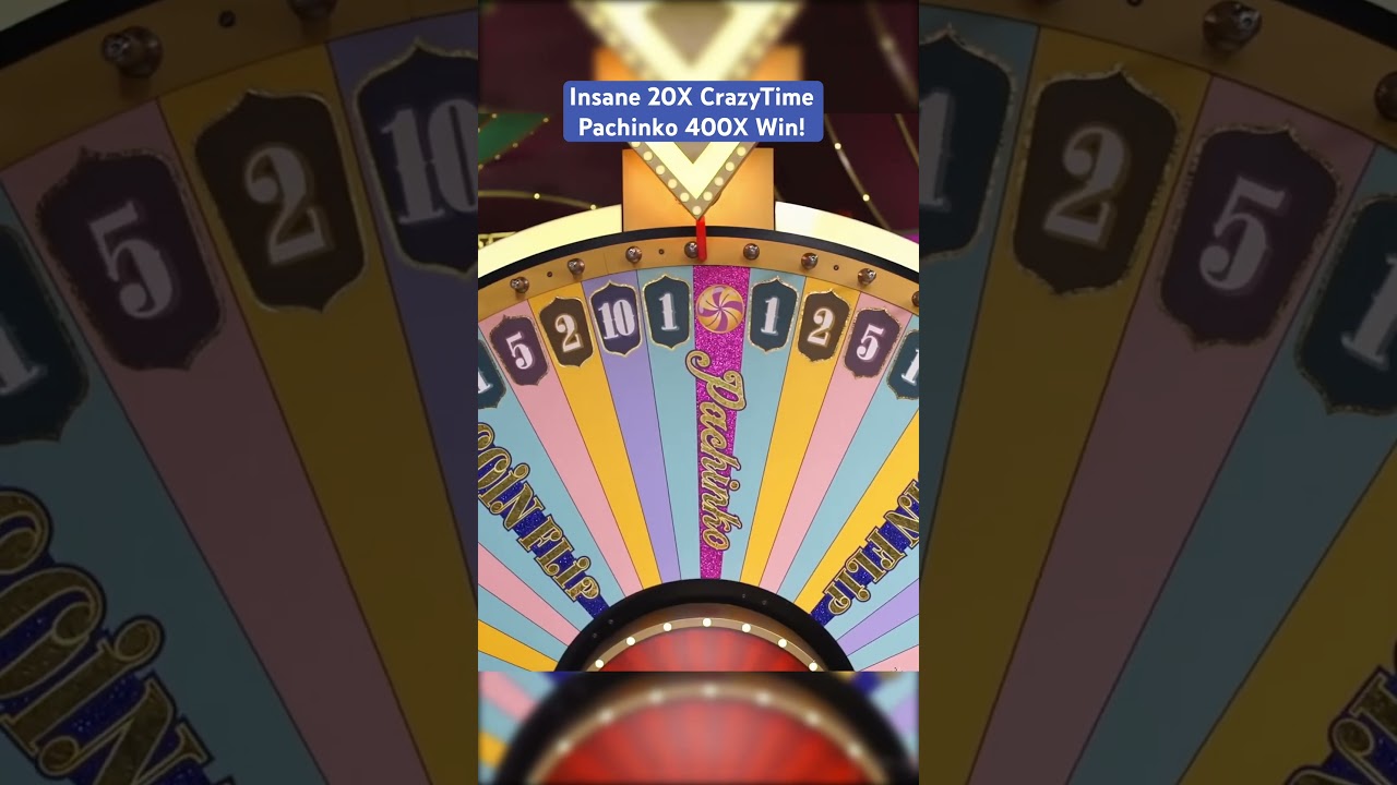Безумный 20-кратный выигрыш в CrazyTime Pachinko, 400-кратный выигрыш! #crazytime #slots #casino ...