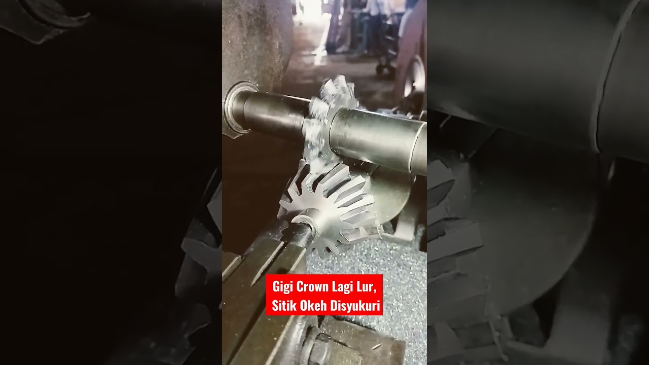 Membuat As Crown Wheel di Mesin Frais Milling