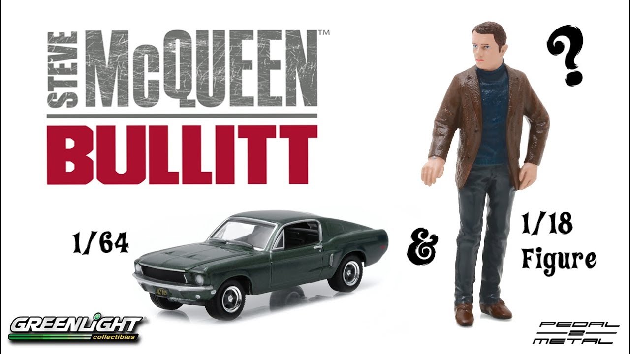 GL's 1/64 BULLITT Mustang & 1/18 Steve McQueen Figure Set | Quick Look