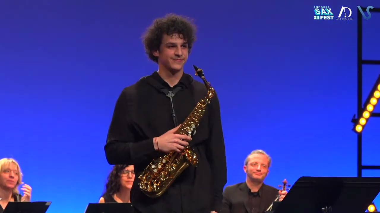 Kristóf János Havasi (Hungary) plays Rhizome, Vincent David (ONCA Orchestra) Andorra Saxfest 2025