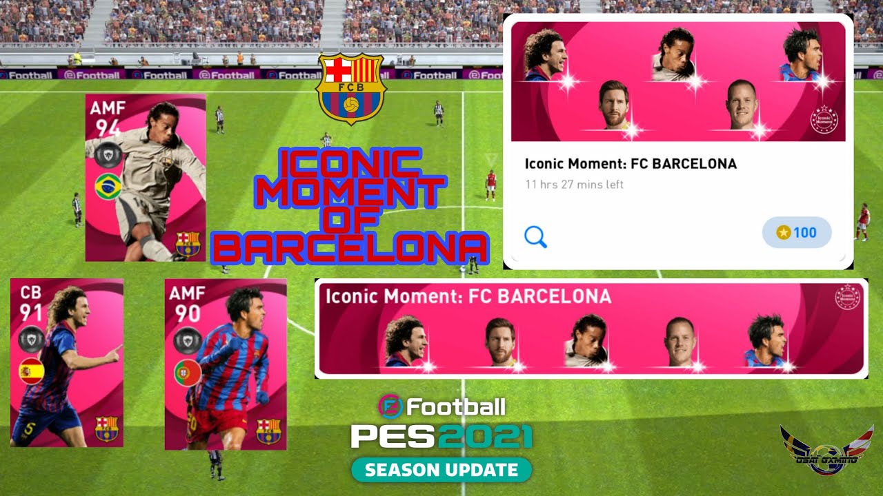 ICONIC MOMENT OF FC BARCELONA PACK OPENING | PES21 MOBILE | PES MOBILE MALAYSIA
