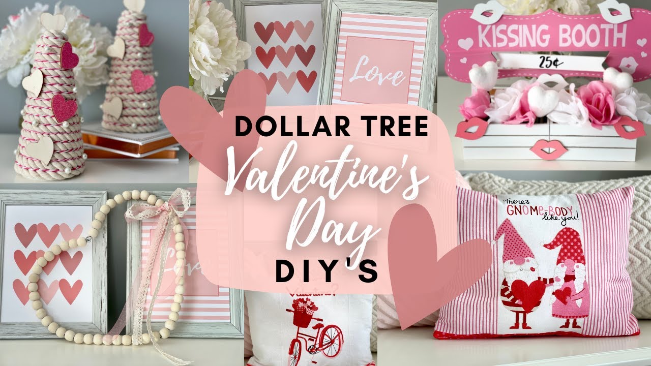Dollar Tree VALENTINE'S DAY 2023 DIY's | Dollar Tree Valentines 2023 | Valentines DIY & Decor 💕