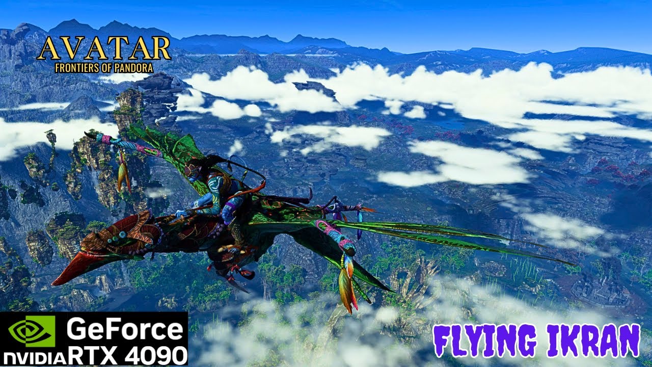 First Flight with Ikran in Avatar: Frontiers of Pandora | Breathtaking Pandora Skies | #rtx4090
