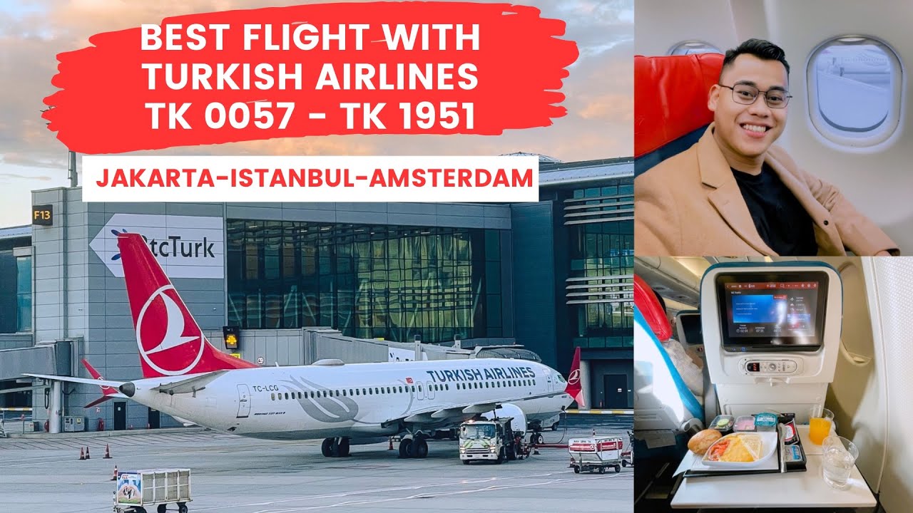 Рейсы Turkish Airlines TK 057 и TK 1951 из Джакарты в Амстердам | Обзор Turkish Airlines #dailyvlog