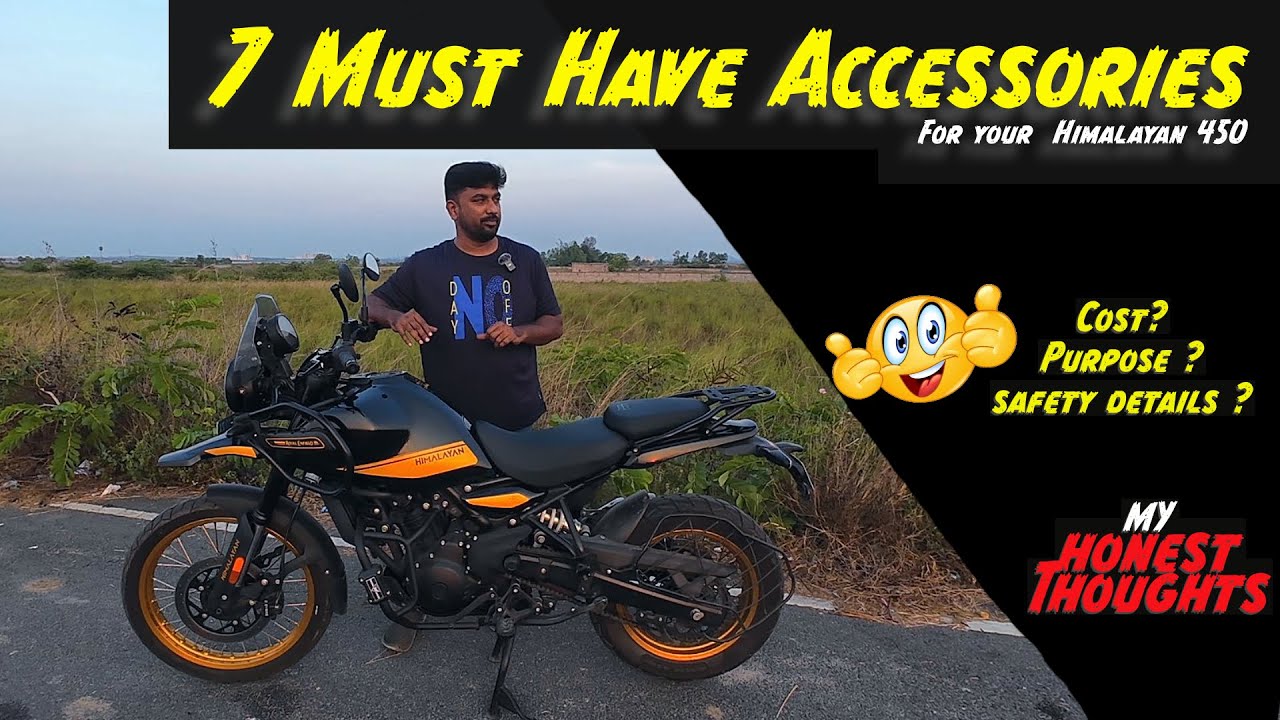 7 Must have accessories👌 for your Himalayan 450 💥 My Honest thoughts 🙏 @autoengina & Vaishnu & more