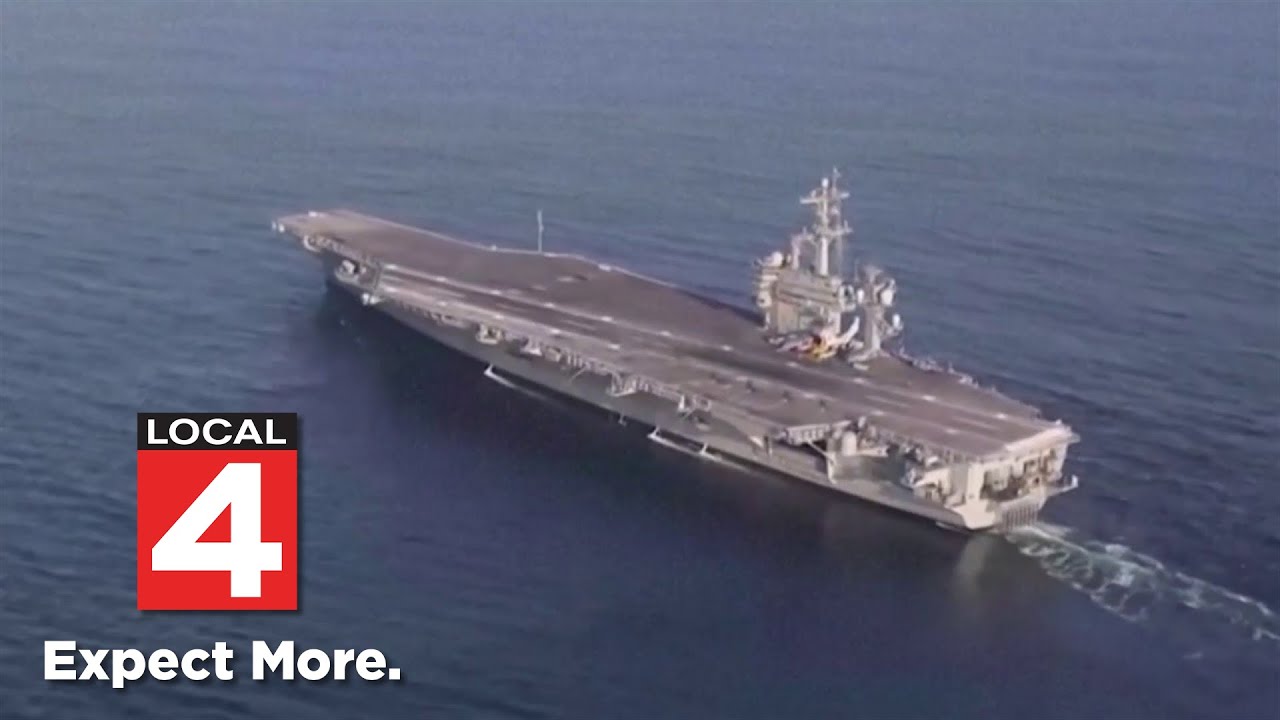 U.S. carrier, destroyers deploy as Trump considers Iran strikes