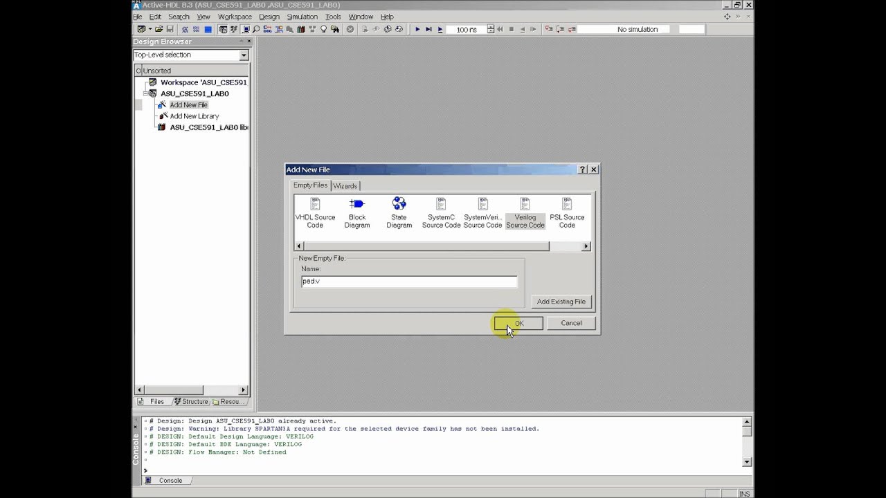 Active HDL Tutorial - Part 1