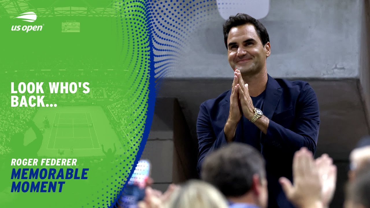 Roger Federer Returns to Arthur Ashe Stadium! | 2024 US Open