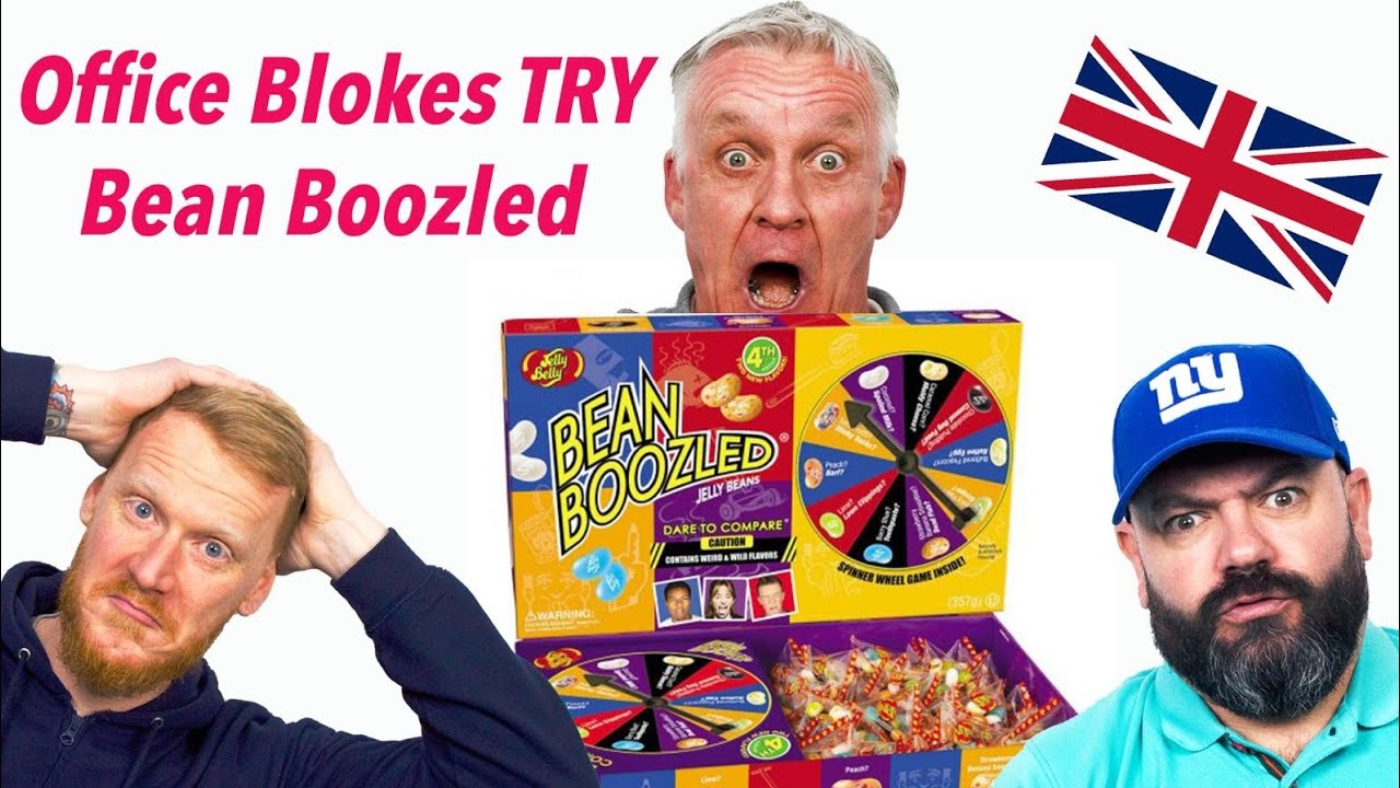 British Blokes Try Bean Boozled (Disgusting Jelly Beans) | Office Blokes Try!!