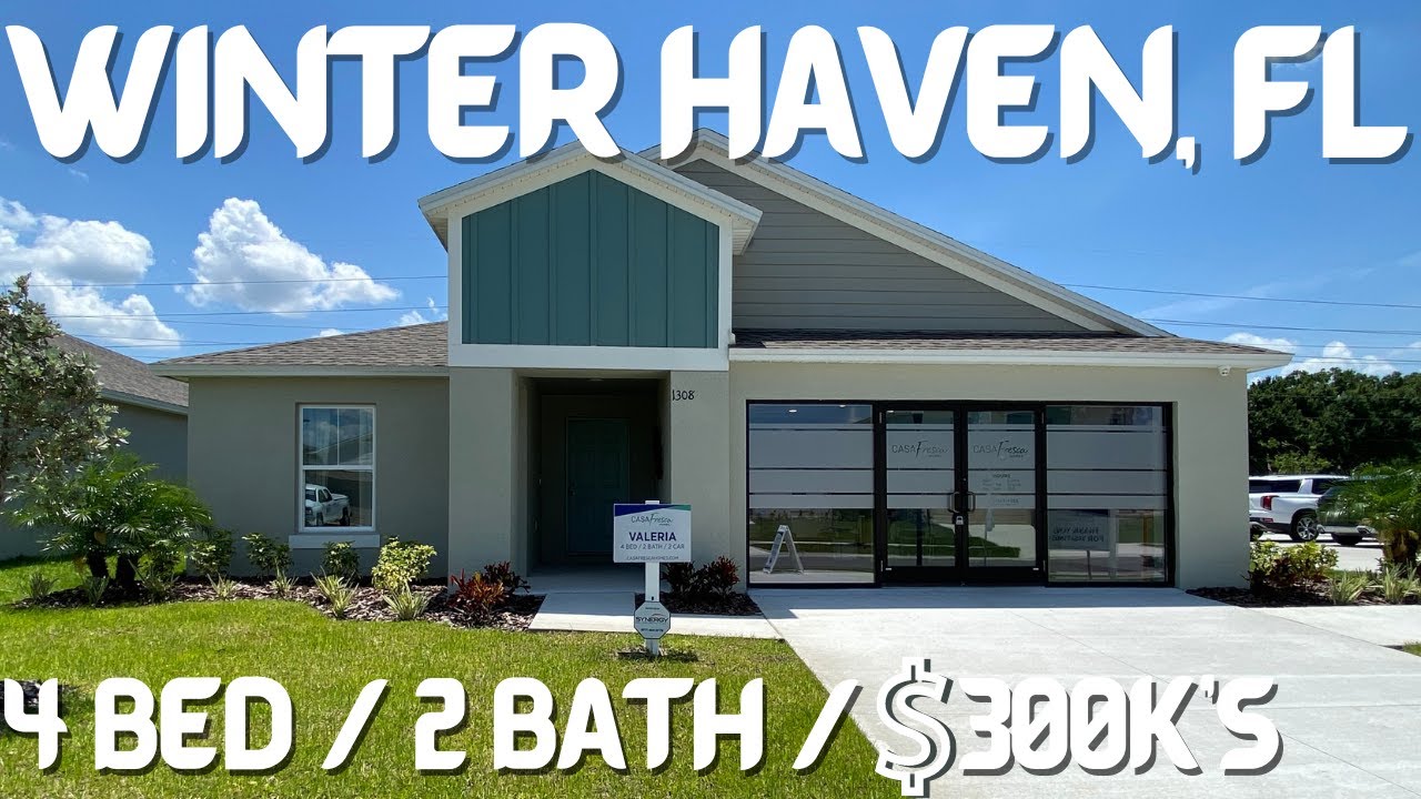 $300k’s - Winter Haven Florida New Construction Home Tour