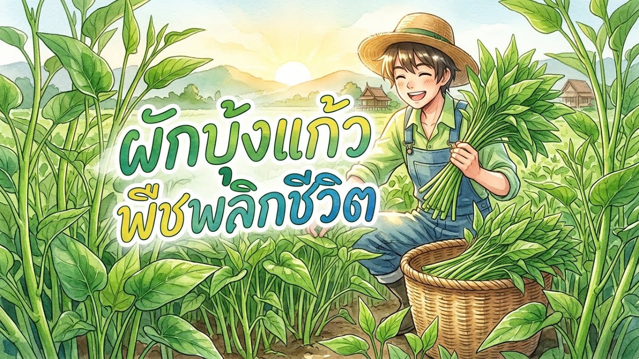 ผักบุ้งแก้ว: พืชพลิกชีวิต ทุนหลักร้อย สร้างรายได้หลักหมื่นปลูกง่าย เก็บเกี่ยวได้นาน!