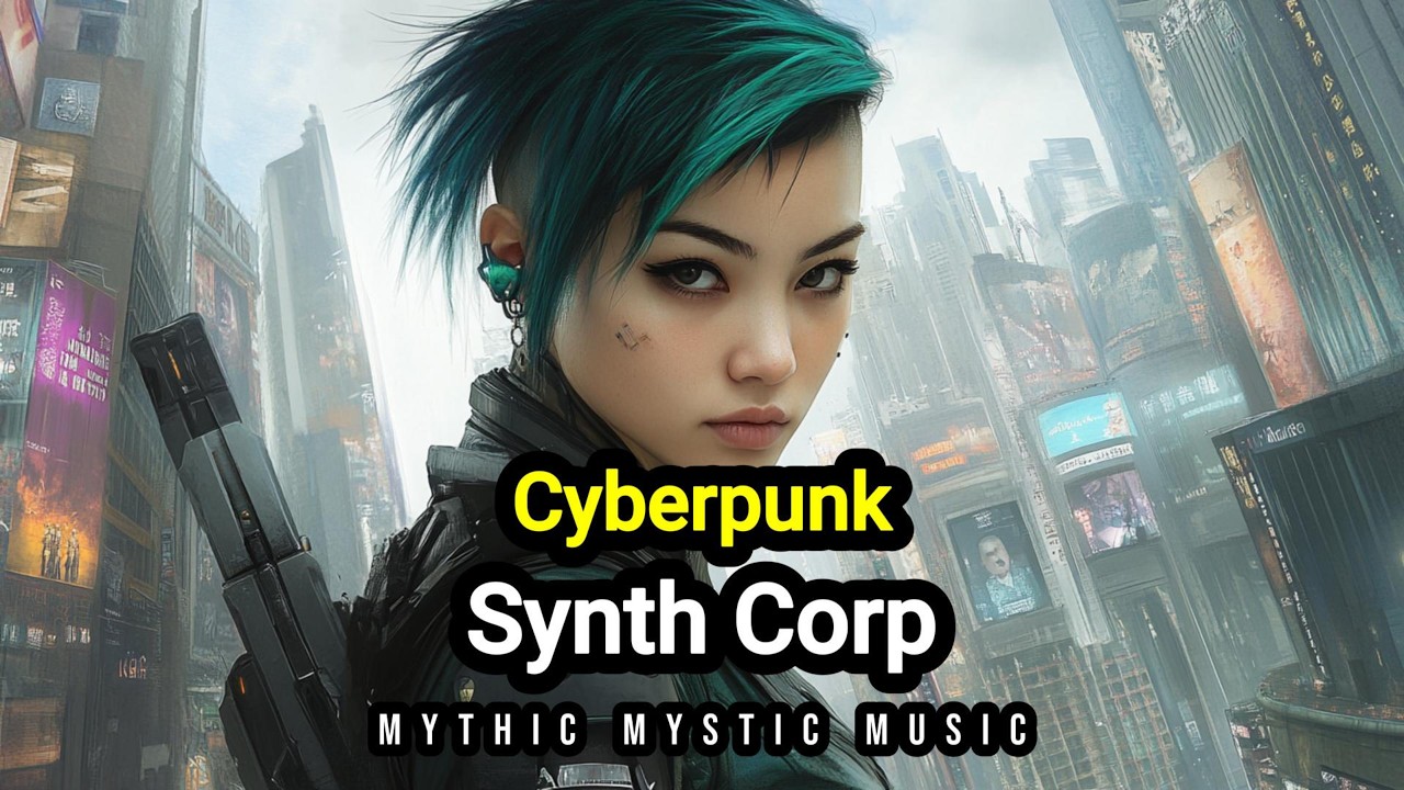 Synth Corp | Cyberpunk Synthwave Instrumental | Mythic Mystic Music
