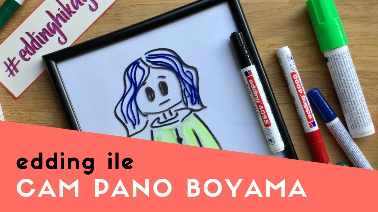 Cama Geçici Yazı Yazma / Likit Tebeşir Kalemleri ile Cam Pano Boyama | 10marifet