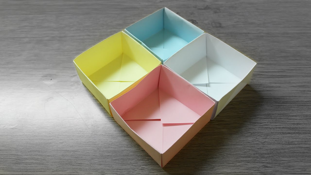 Como hacer una caja de papel